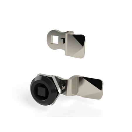 Saginaw Control & Engineering LATCH, 1/4-TURN w/ 8mm SQ INSERT BLACK SCE-DL8SB